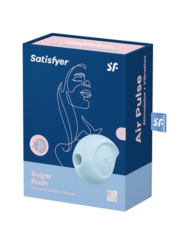 Double stimulateur clitoridien Sugar Rush bleu - Satisfyer