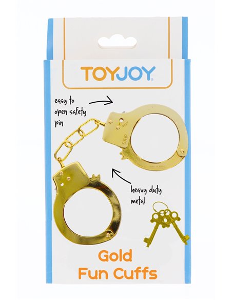 Menottes métal dorées - Toy Joy