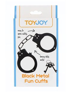 Menottes métal noires - Toy Joy 2