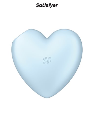 Double stimulateur Cutie Heart bleu - Satisfyer
