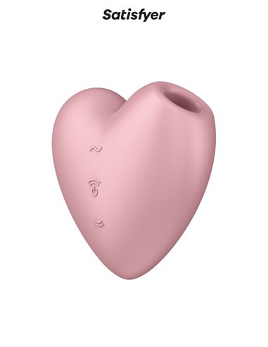 Double stimulateur Cutie Heart rose - Satisfyer