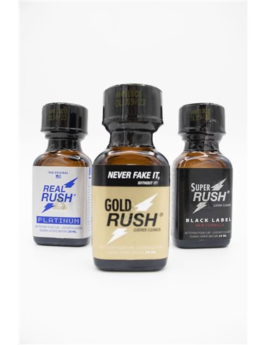 Poppers : Pack Big Rush - 3 Poppers (24ml)