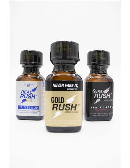 Poppers : Pack Big Rush - 3 Poppers (24ml)
