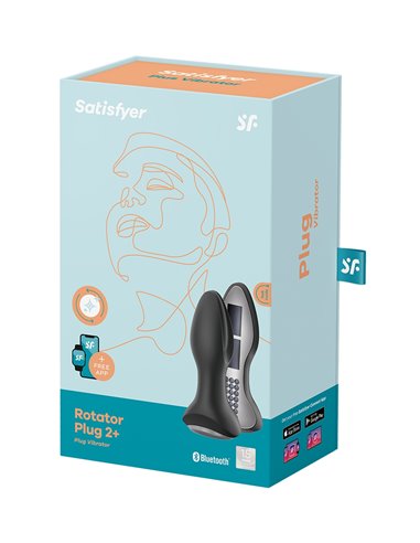 Plug vibrant Rotator Plug 2+ noir - Satisfyer