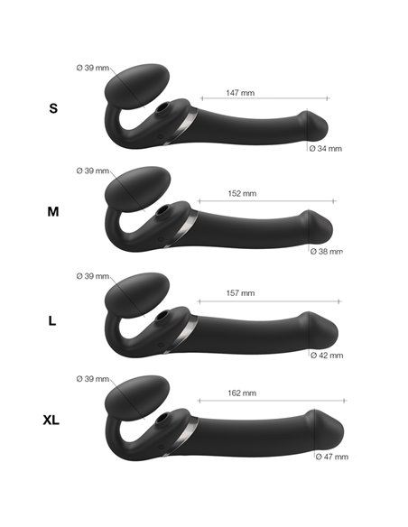 Strap-on-me Multi Orgasm noir XL
