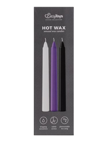 3 Bougies sensuelles Hot Wax