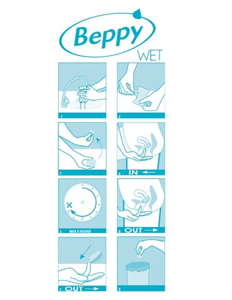 Boite 8 tampons Beppy WET