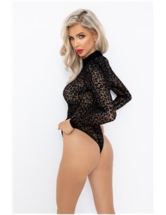 Body zippé tulle léopard F287 2