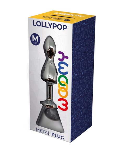 Plug bijou Lollypop transparent M - Wooomy