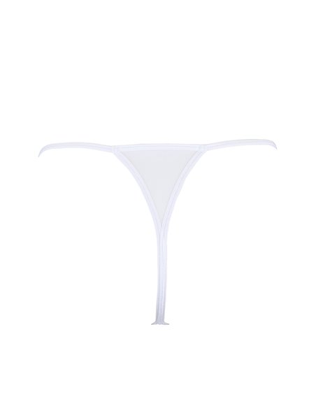 String blanc à clous dorés V-9798 - Axami String blanc à clous dorés V-9798 - Axami