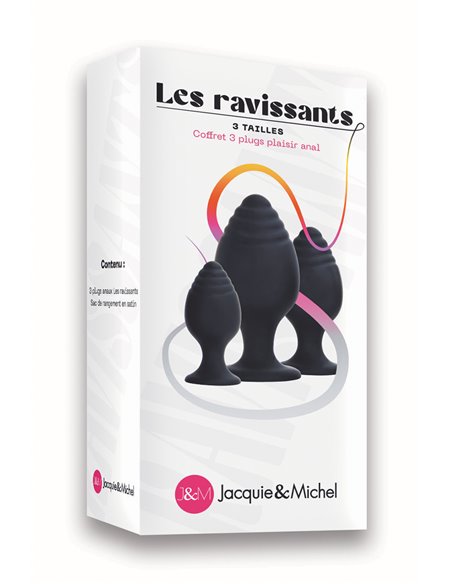 Coffret 3 plugs anal Les ravissants - Jacquie et Michel Coffret 3 plugs anal Les ravissants - Jacquie et Michel