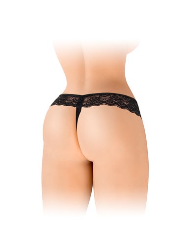 String ouvert Alicia noir - Fashion Secret