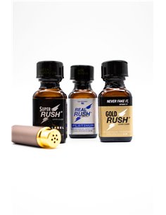 Poppers Rush 24ml avec inhalateur de Poppers Litolu 2