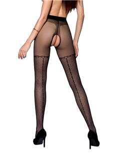 Collants ouverts TI014 20 deniers - noir 2