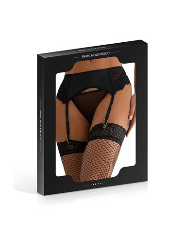 String ouvert à strass noir