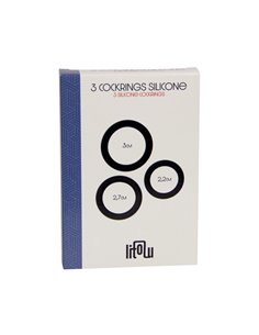 Set 3 cockrings silicone - Litolu 2
