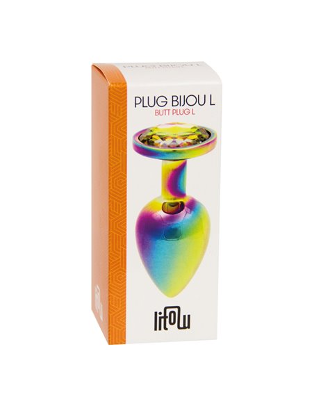 Plug bijou arc-en-ciel L - Litolu Plug bijou arc-en-ciel L - Litolu