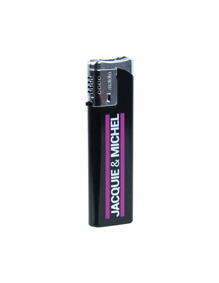 Briquet noir Jacquie et Michel