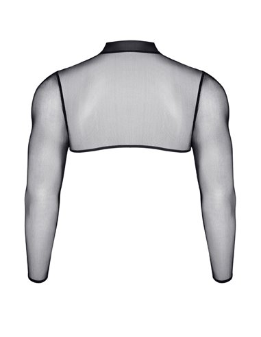 Croc top tulle noir transparent - Regnes