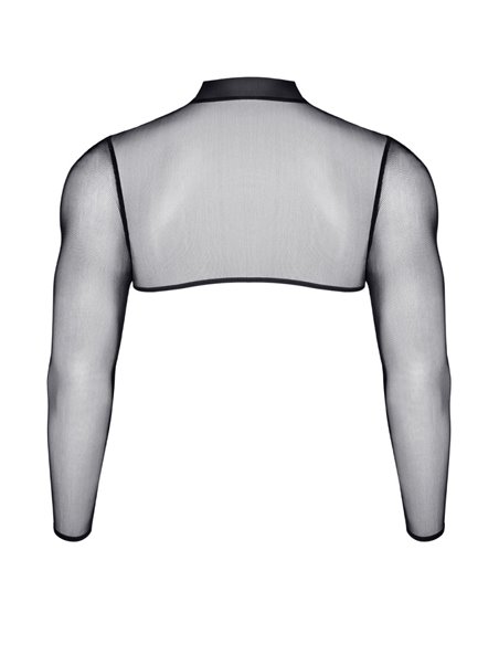 Croc top tulle noir transparent - Regnes