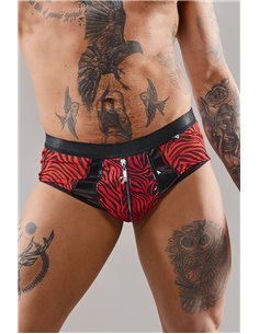 Shorty à zip en tulle zébré - Regnes