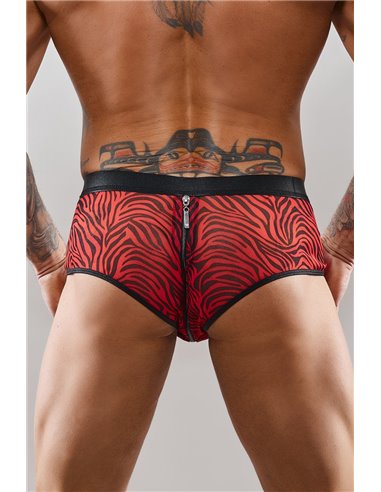 Shorty à zip en tulle zébré - Regnes