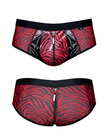 Shorty à zip en tulle zébré - Regnes