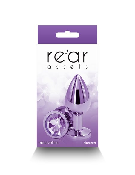 Plug bijou aluminium chromé violet M Plug bijou aluminium chromé violet M