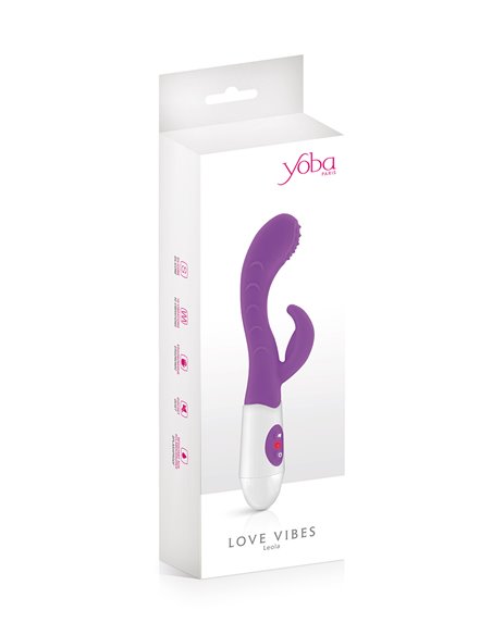 Vibromasseur Rabbit Leola violet - Yoba Vibromasseur Rabbit Leola violet - Yoba