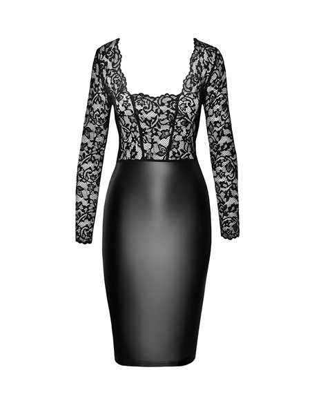 Robe Euphoria F295 wetlook et dentelle