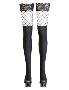 Bas autofixants opaques noir - Cotelli Legwear 2