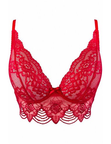 Soutien-gorge dentelle rouge V-9691 - Axami