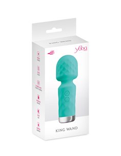 Mini vibromasseur King Wand vert 2