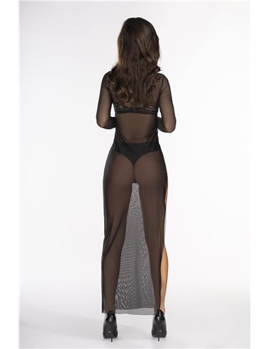 Robe longue transparente V-10679 - Axami