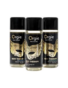 Coffret 3 huiles de massage sensuel Sexy Therapy Collection 2