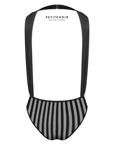 Body fendu tulle et rayures