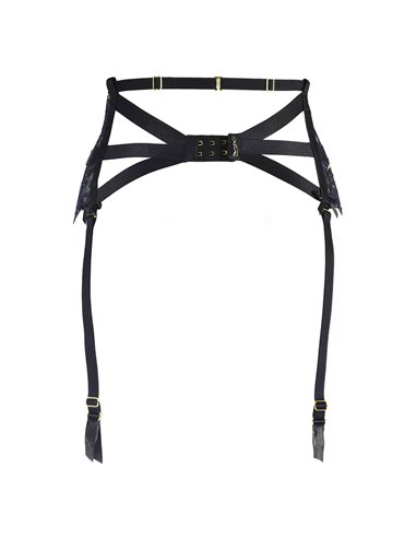 Porte-jarretelles dentelle Noir V-10362 - Axami