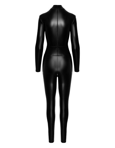 Combinaison intégrale Caged avec anneaux F319 wetlook