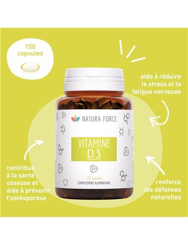 Vitamine D3 - capsules - Natura Force