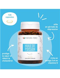 Huile de poisson Oméga 3 - capsules - Natura Force 2