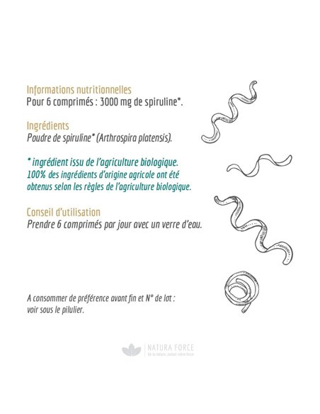 Spiruline - gélules - Natura Force