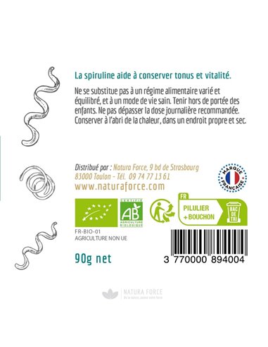 Spiruline - gélules - Natura Force