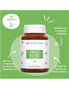 Ginkgo Biloba- gélules - Natura Force 2