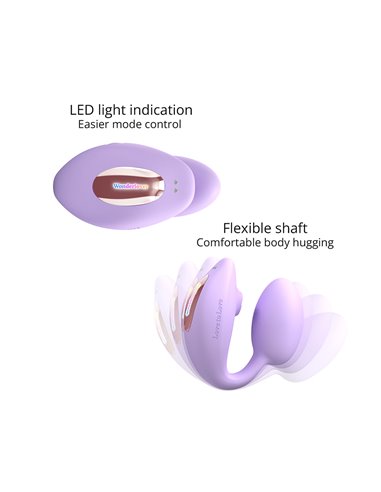 Double stimulateur Wonderlover mauve - Love to Love