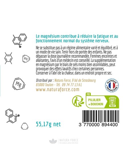 Magnésium - gélules - Natura Force