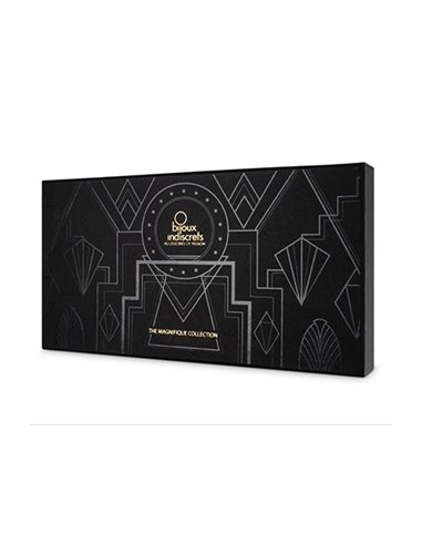 Collier en chainettes métalliques argentées