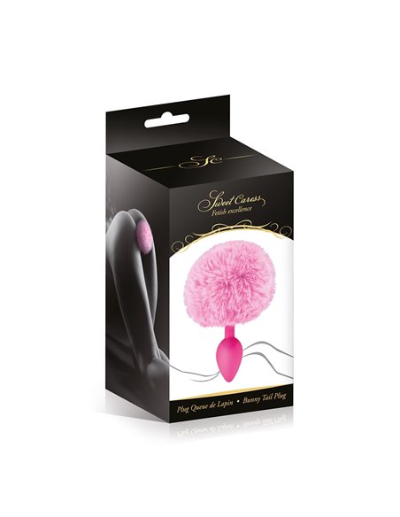 Plug queue de lapin - rose Plug queue de lapin - rose