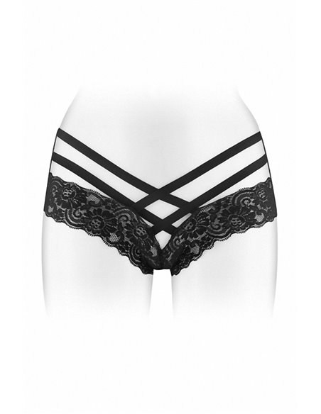 Tanga ouvert Anne - noir Tanga ouvert Anne - noir