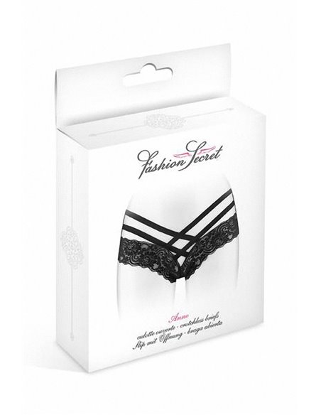 Tanga ouvert Anne - noir Tanga ouvert Anne - noir