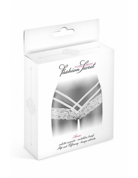 Tanga ouvert Anne - blanc Tanga ouvert Anne - blanc